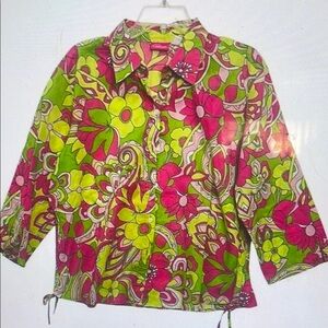 Vibrant Floral Button-Up Shirt